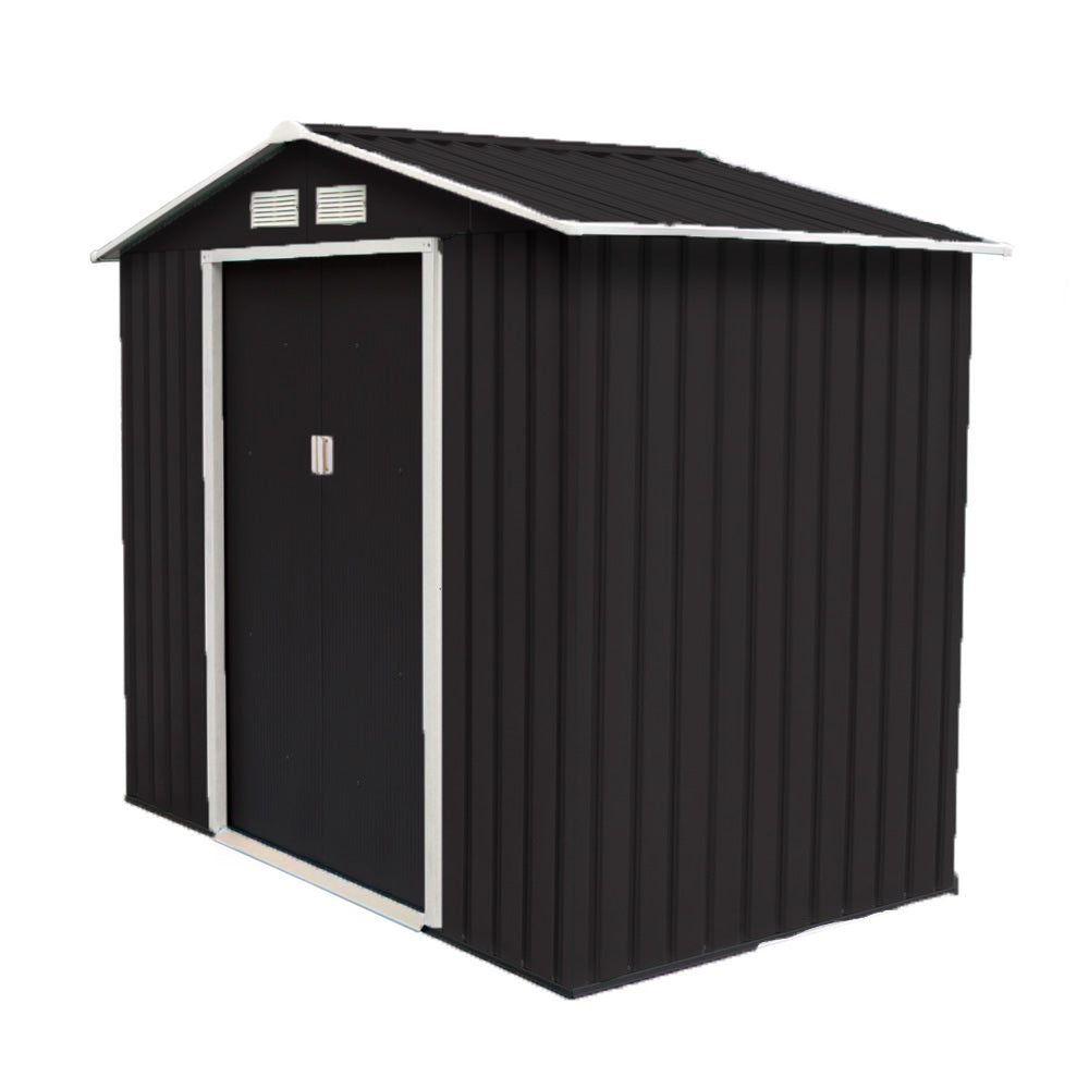 DEPOSITO METÁLICO JARDÍN NEGRO 2.44 m2