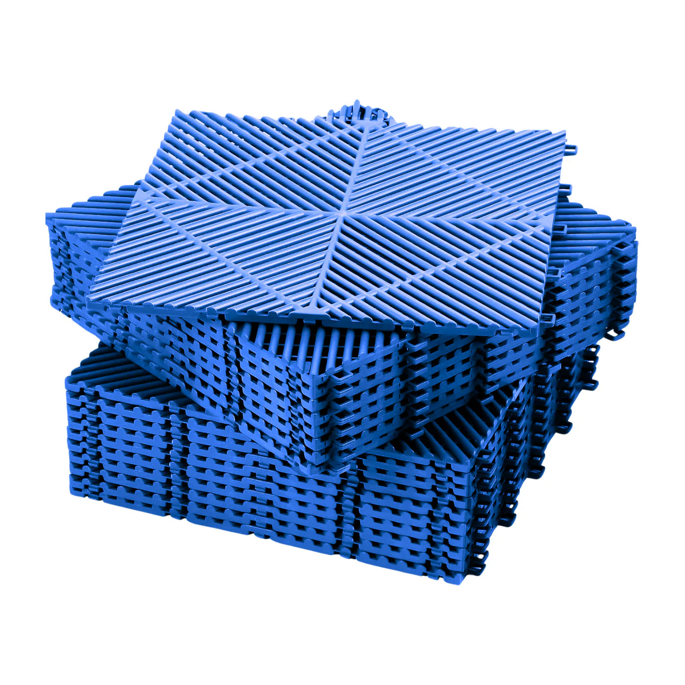 PALMETA GARAGE REJILLA HD 40x40cmx18mm AZUL ENCASTRABLE