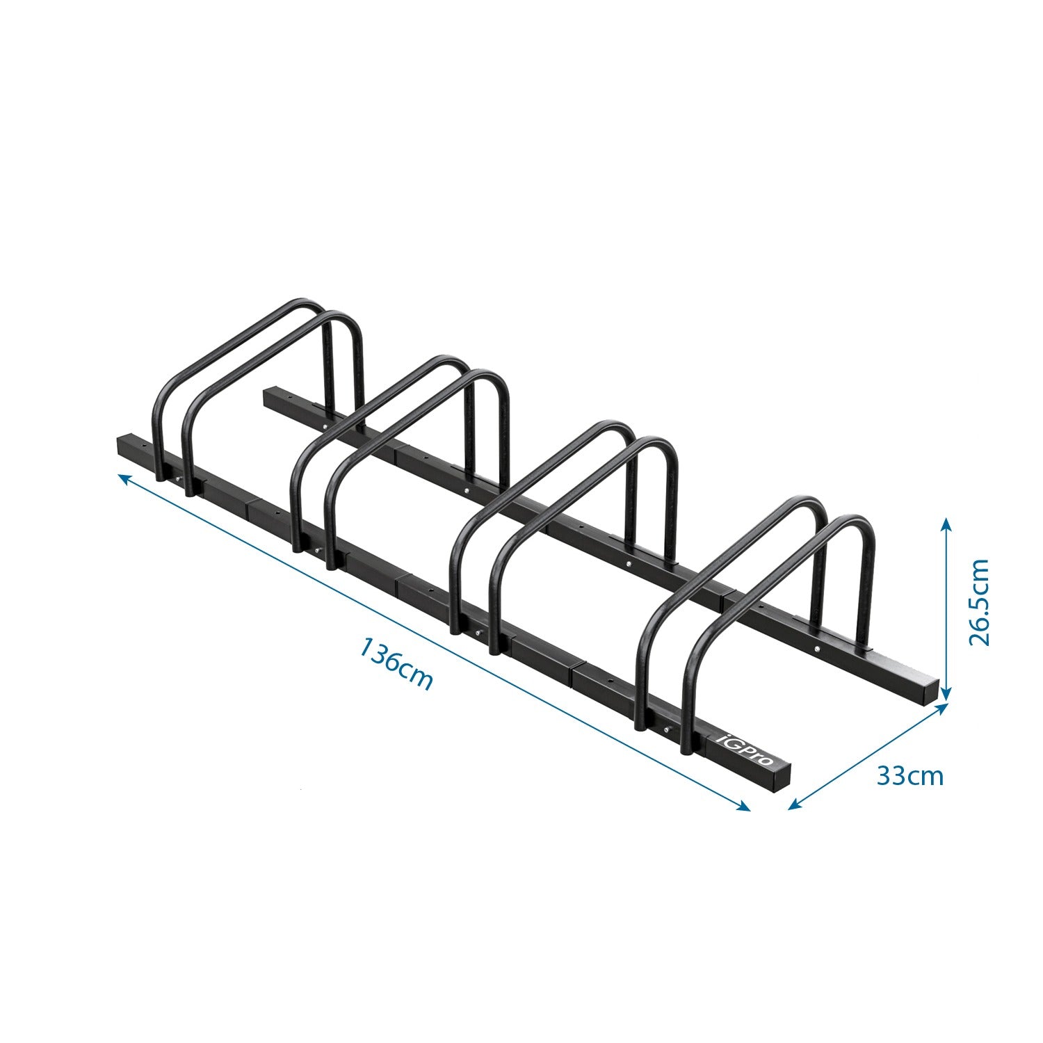 PORTABICICLETAS METÁLICO 4 BICICLETAS