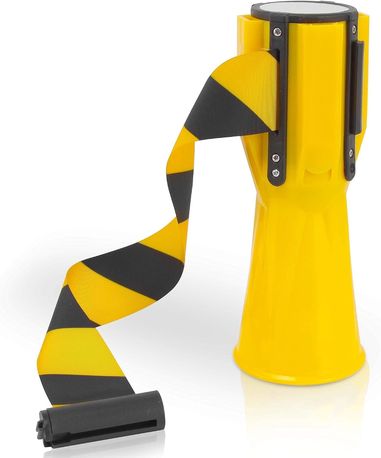 CINTA RETRACTIL NEGRO AMARILLO