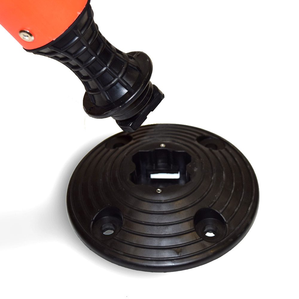 HITO DELINEADOR POSTE TUBULAR VIALIDAD PISO ABATIBLE 83 CM AZUL