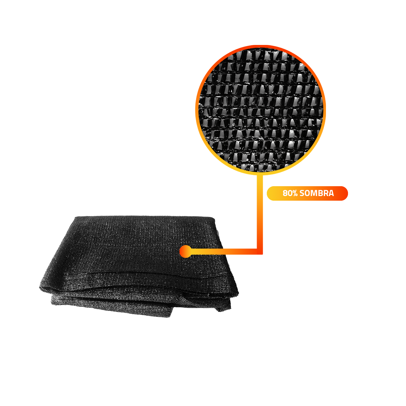 MALLA MEDIA SOMBRA 80% 4,2MTX100MT NEGRA