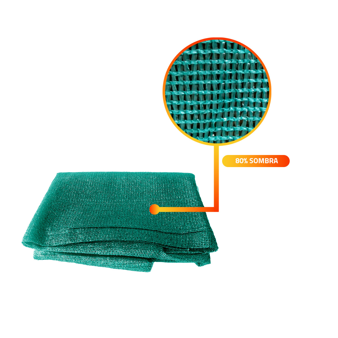 MALLA MEDIA SOMBRA 80% 4,2MTX100MT VERDE