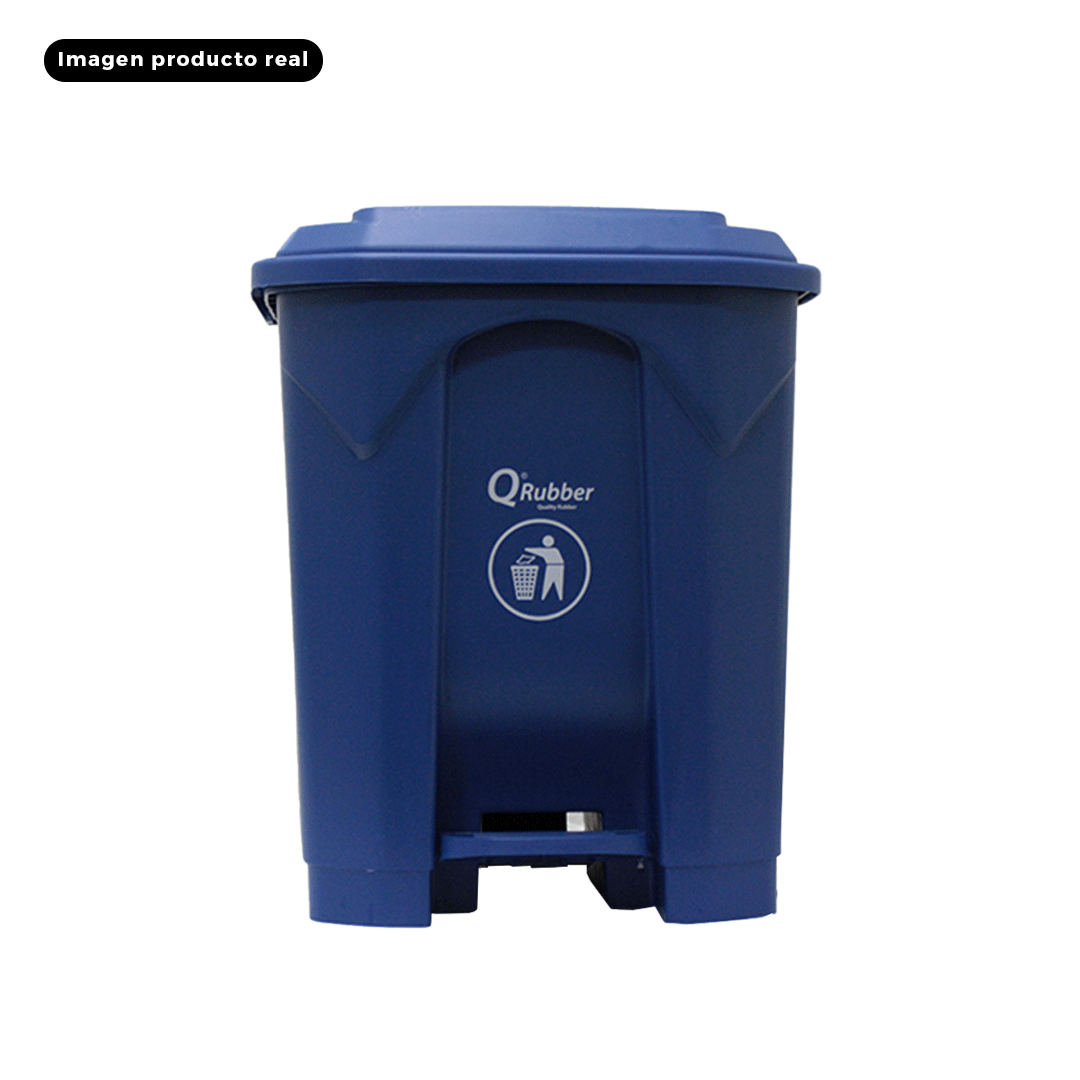 BASURERO CONTENEDOR BASURA 30 LTS CON PEDAL COLORES
