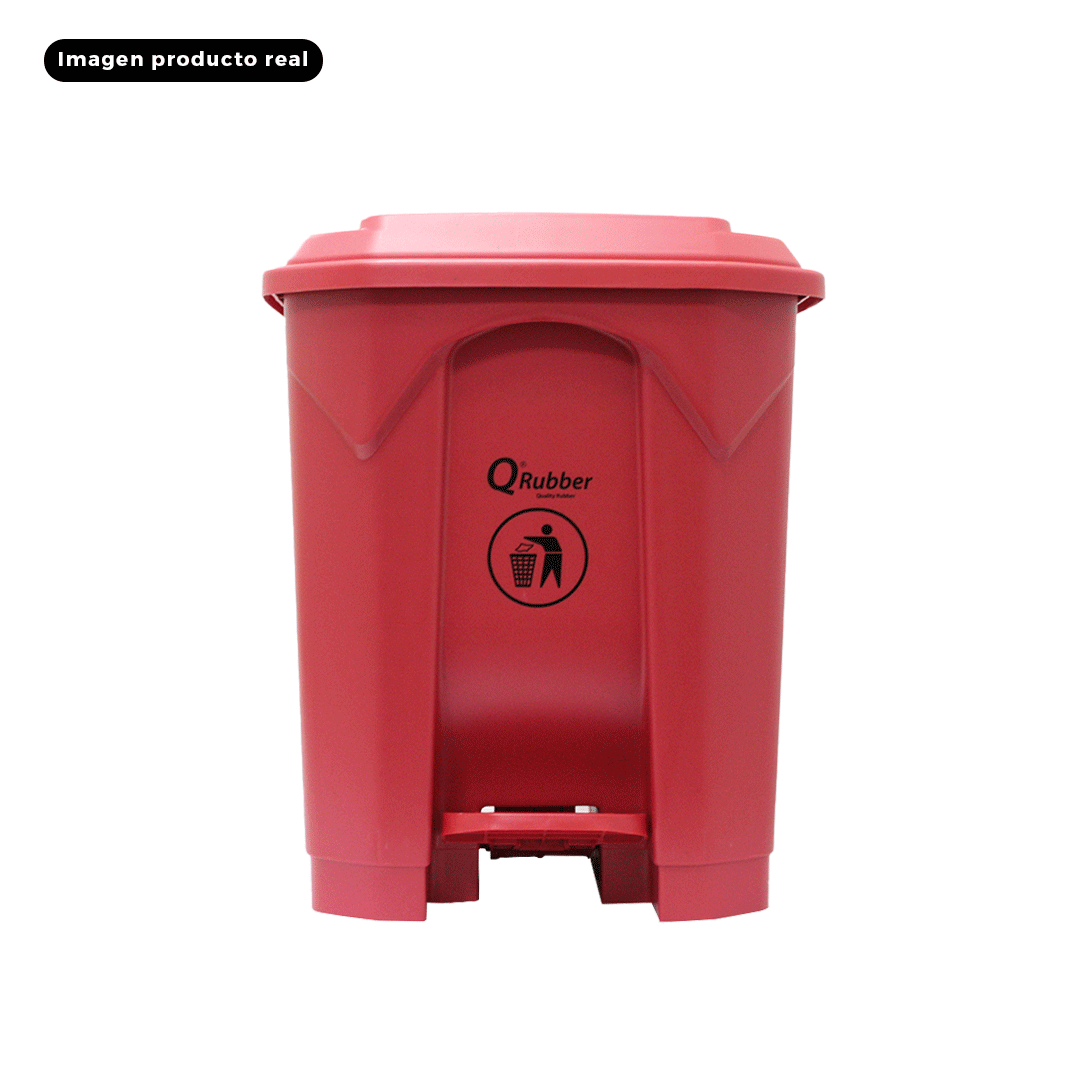 BASURERO CONTENEDOR BASURA 30 LTS CON PEDAL COLORES