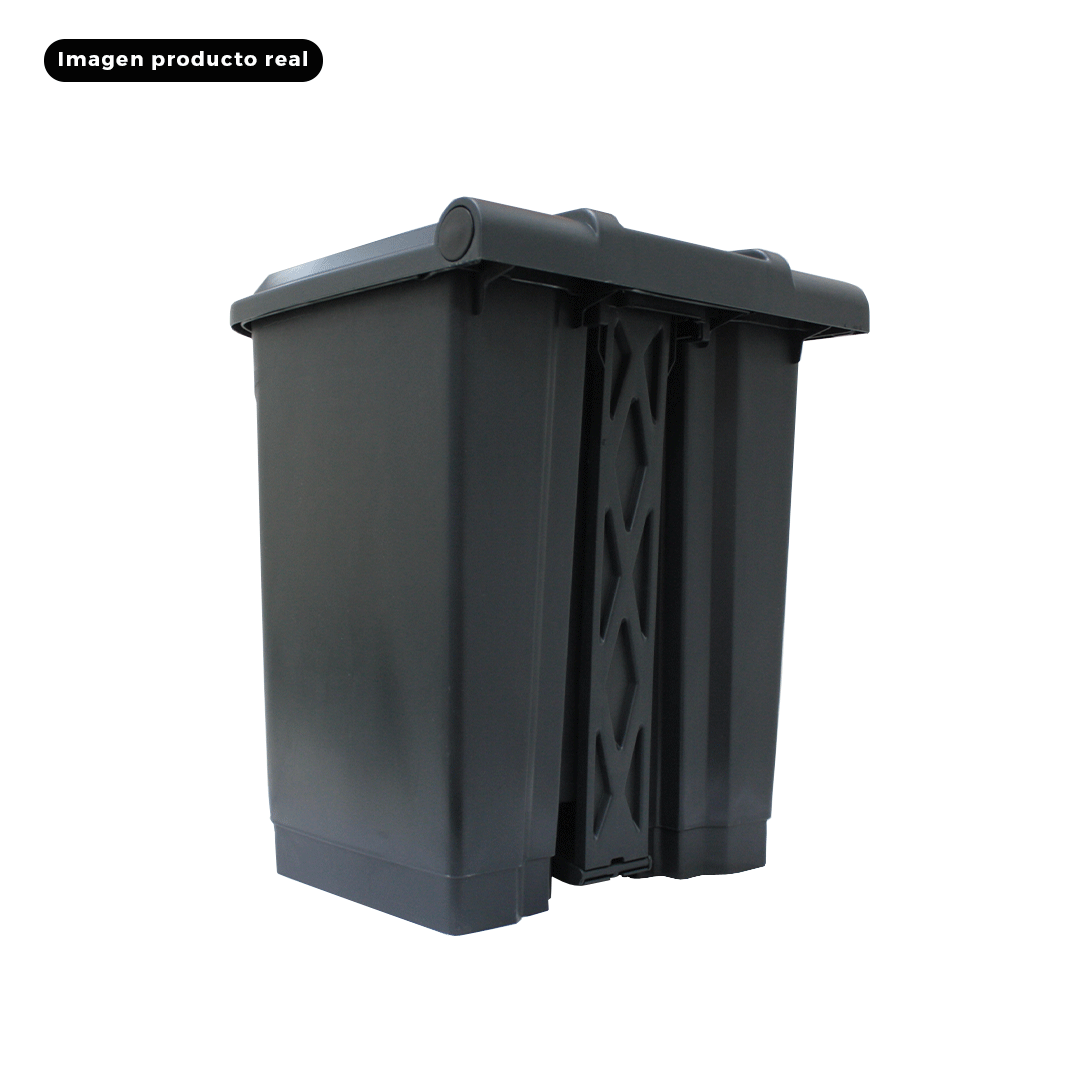 BASURERO CONTENEDOR BASURA 30 LTS CON PEDAL COLORES