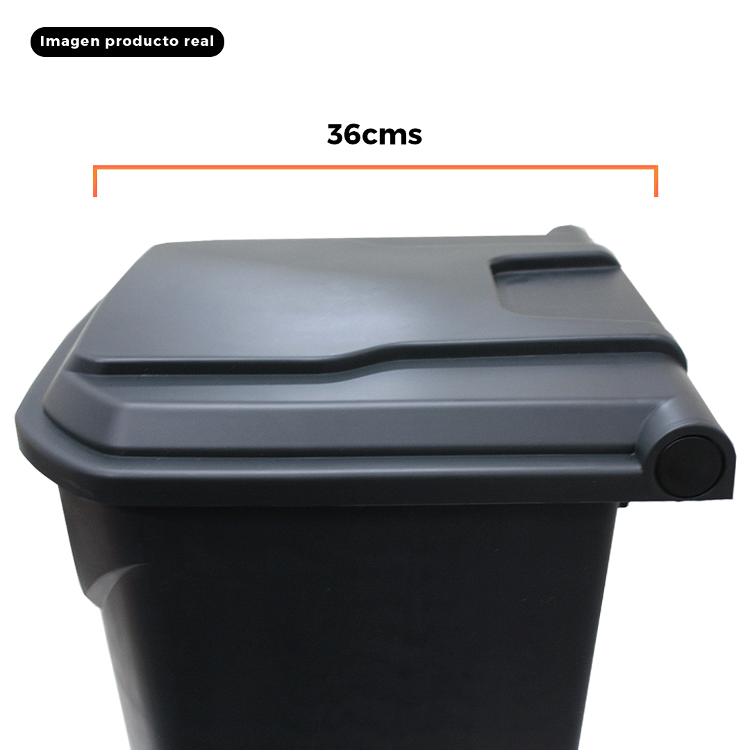 BASURERO CONTENEDOR BASURA 30 LTS CON PEDAL COLORES