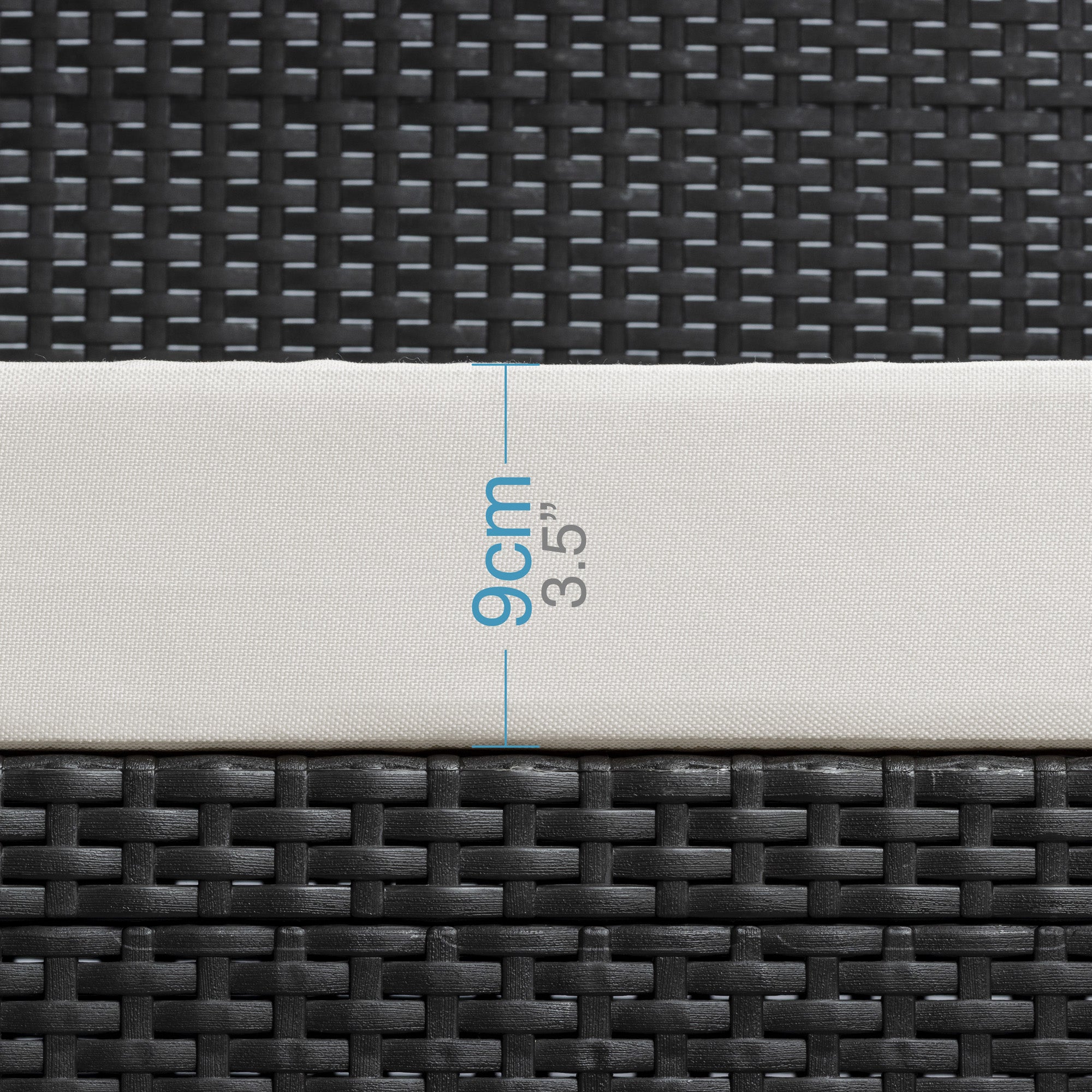 JUEGO LIVING SOFA RATAN FERRARA COMFORT COLOR MARRON OSCURO