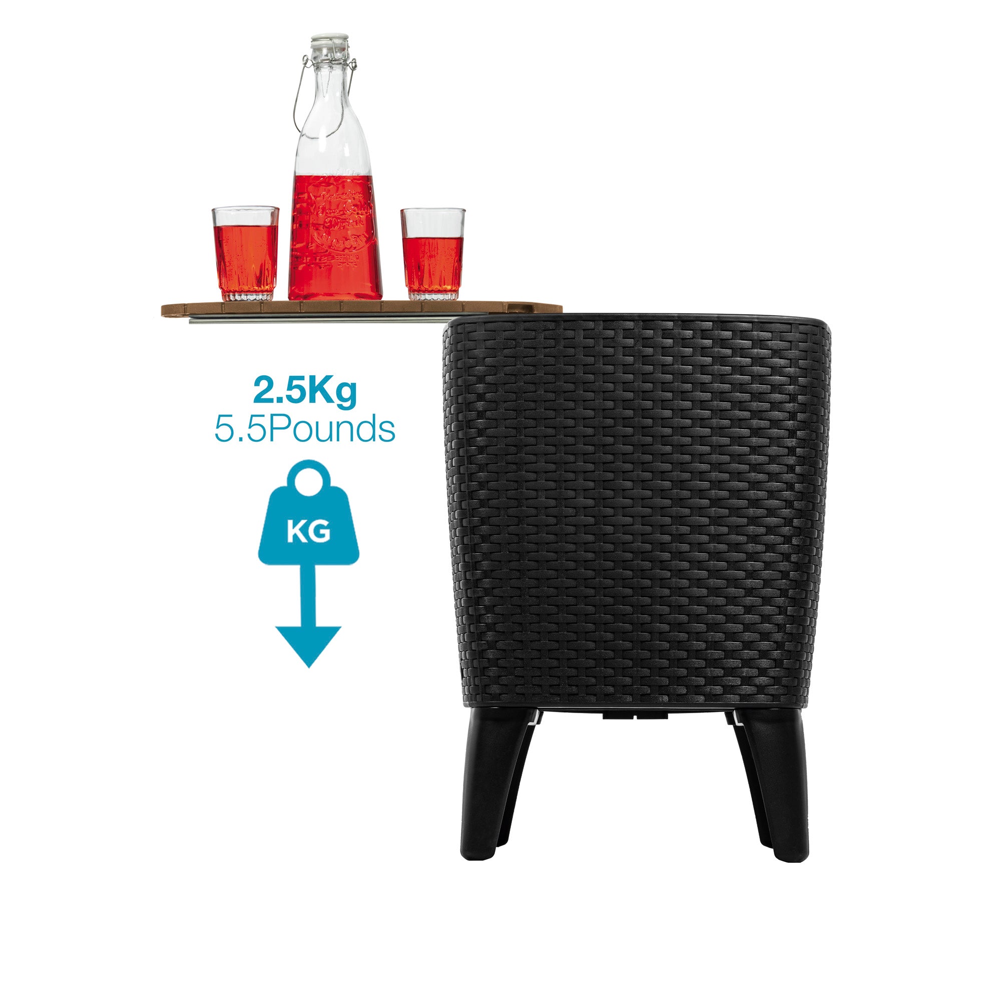 COOLER TABLE CAPRI NEGRO