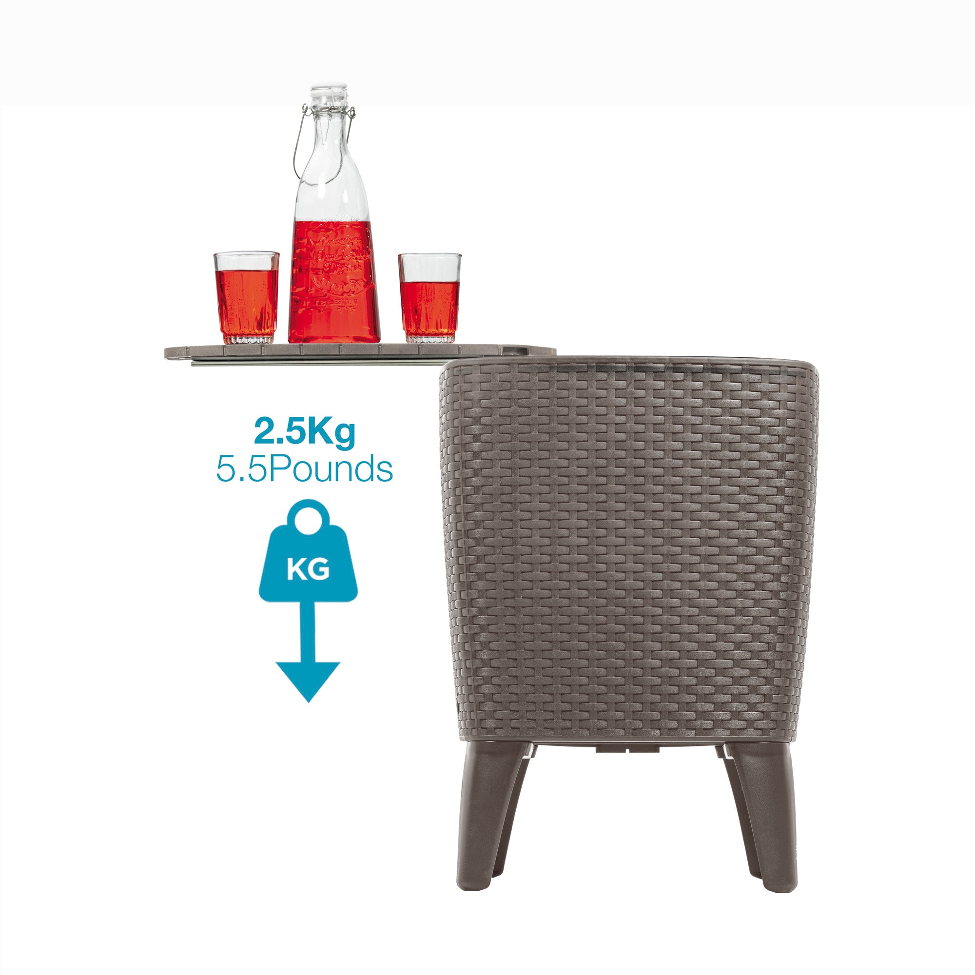 COOLER TABLE CAPRI TAUPE