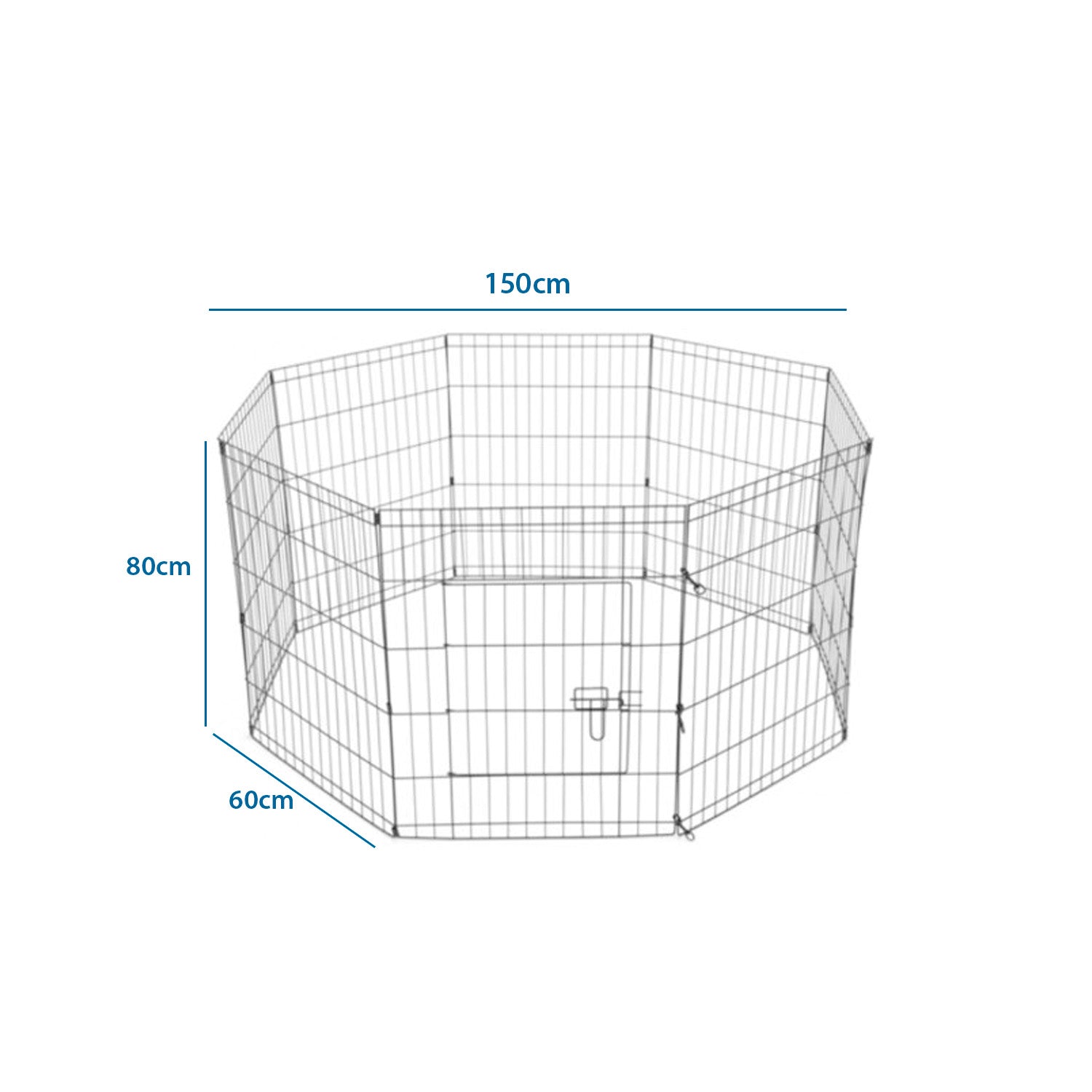 CORRAL PLEGABLE MASCOTAS 3 POSICIONES - MEDIANO