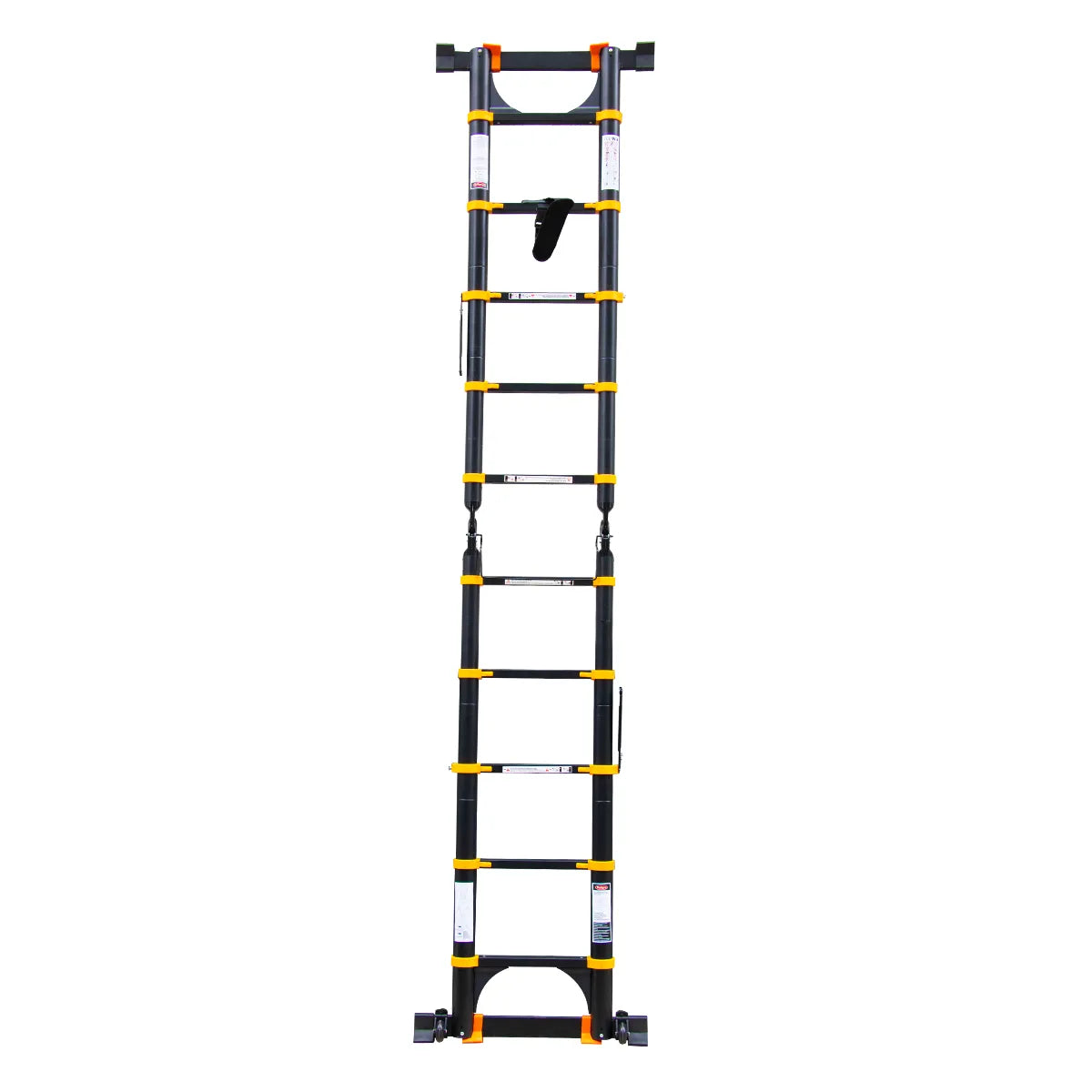 ESCALERA DE ALUMINIO TELESCOPICA MULTIUSO 3,2 M NEGRO/AMARILLO
