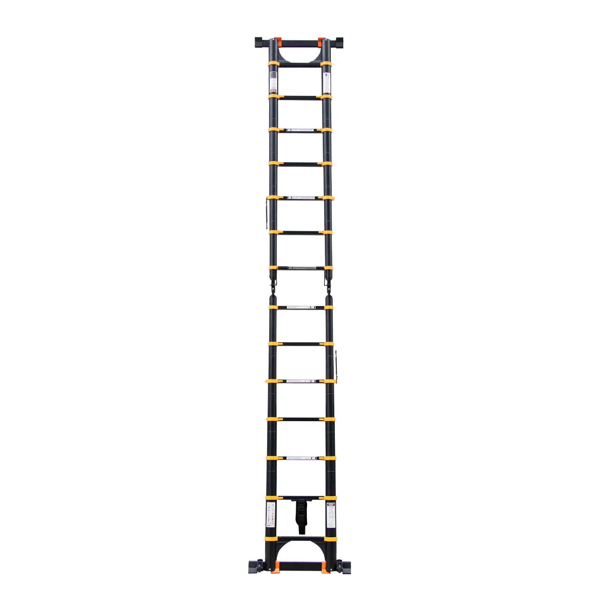 ESCALERA DE ALUMINIO TELESCOPICA MULTIUSO 4,4 M NEGRO/AMARILLO