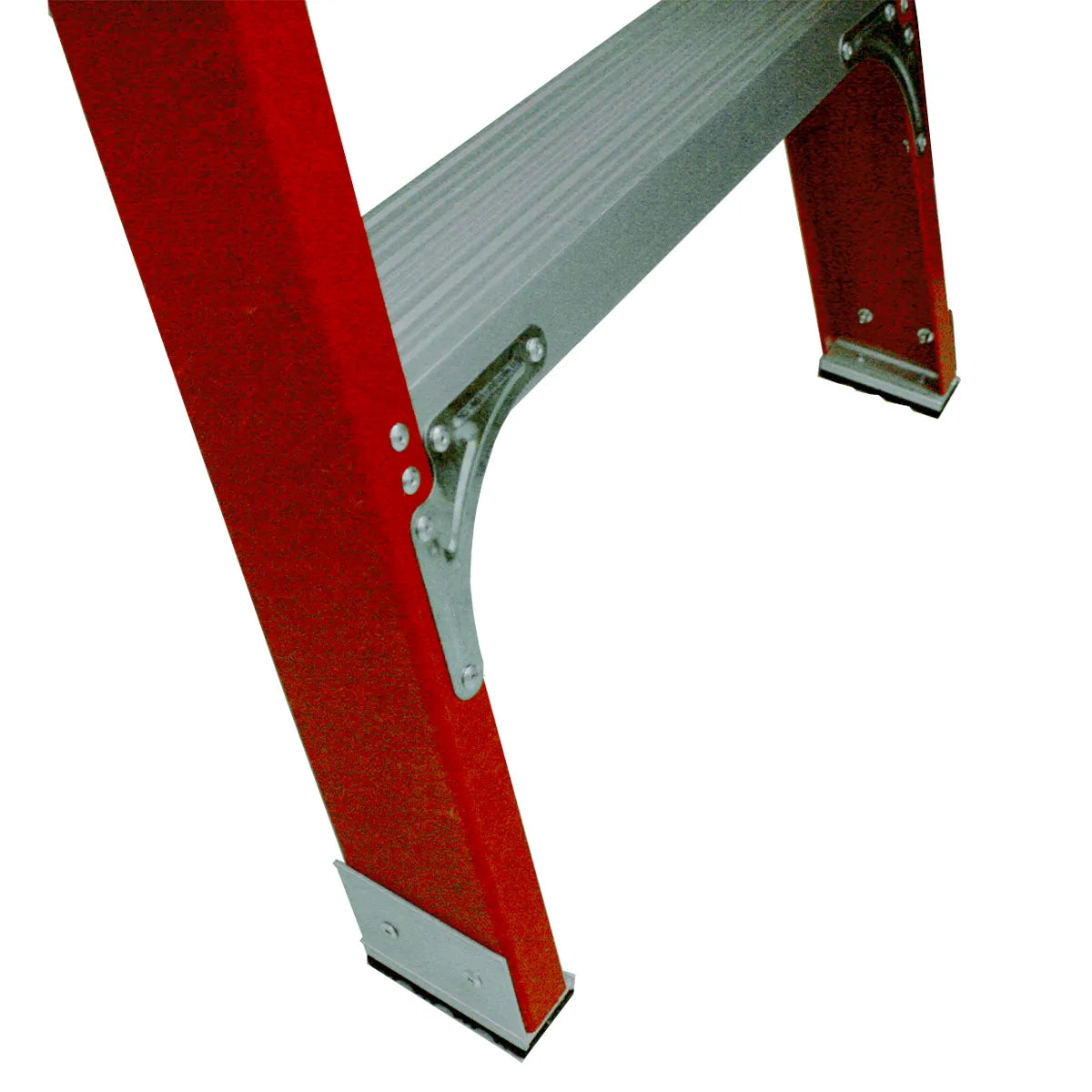 ESCALERA DE FIBRA DE VIDRIO TIPO TIJERA CON DOBLE ACCESO 6 PELDAÑOS