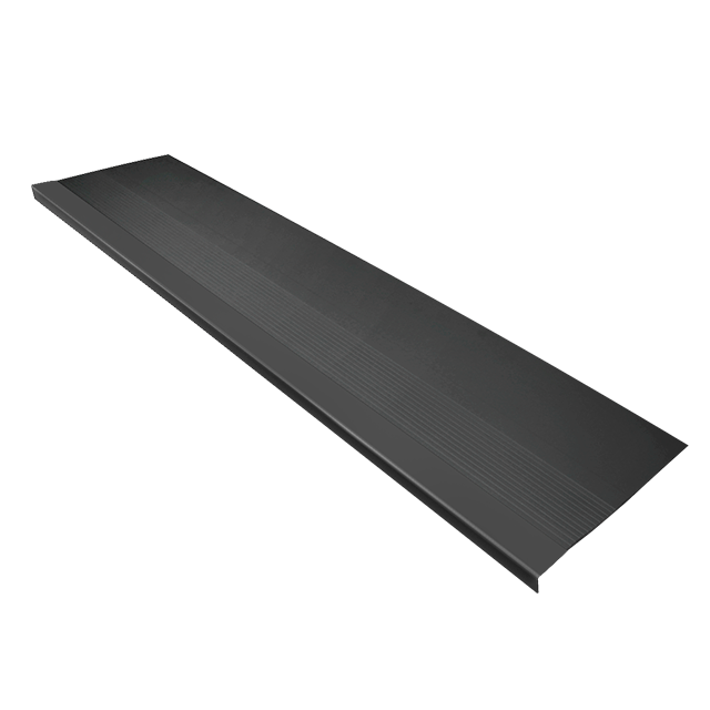 PROTECTOR GRADA PVC ANTIDESLIZANTE ESCALONES GUARDA CANTO NEGRO