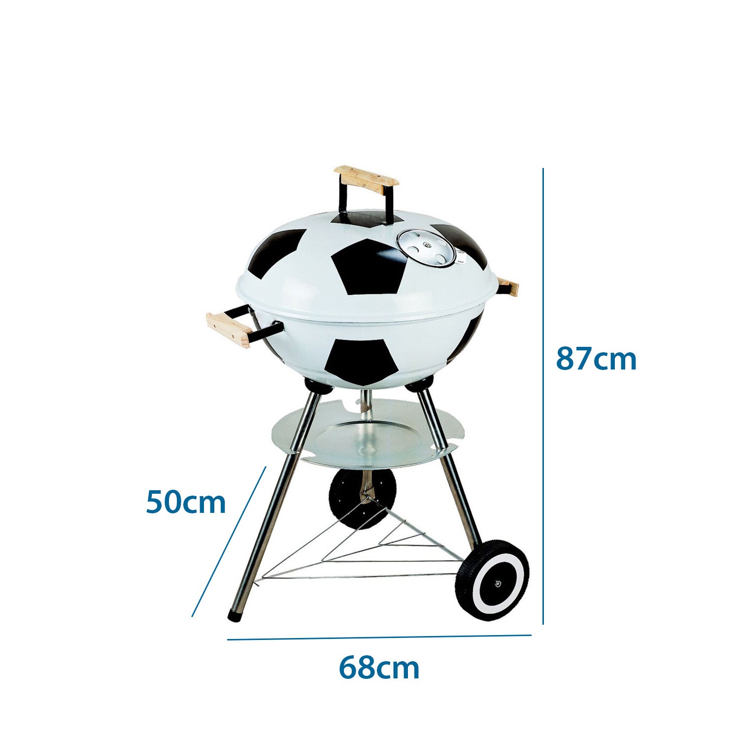 PARRILLA PORTATIL ESTADIO CON RUEDAS