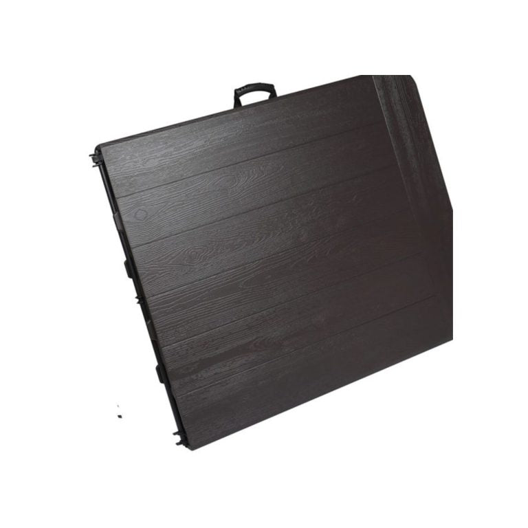 MESA PLEGABLE IGPRO GRIS SIMIL MADERA TIPO MALETA 180x74x74 CM