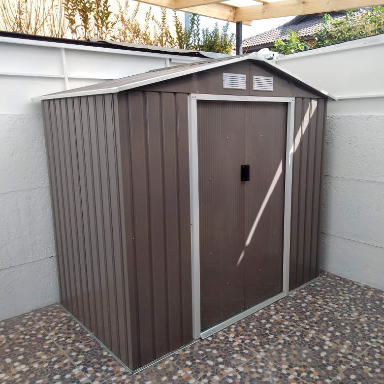 DEPOSITO METÁLICO JARDÍN GRIS 2.44 m2