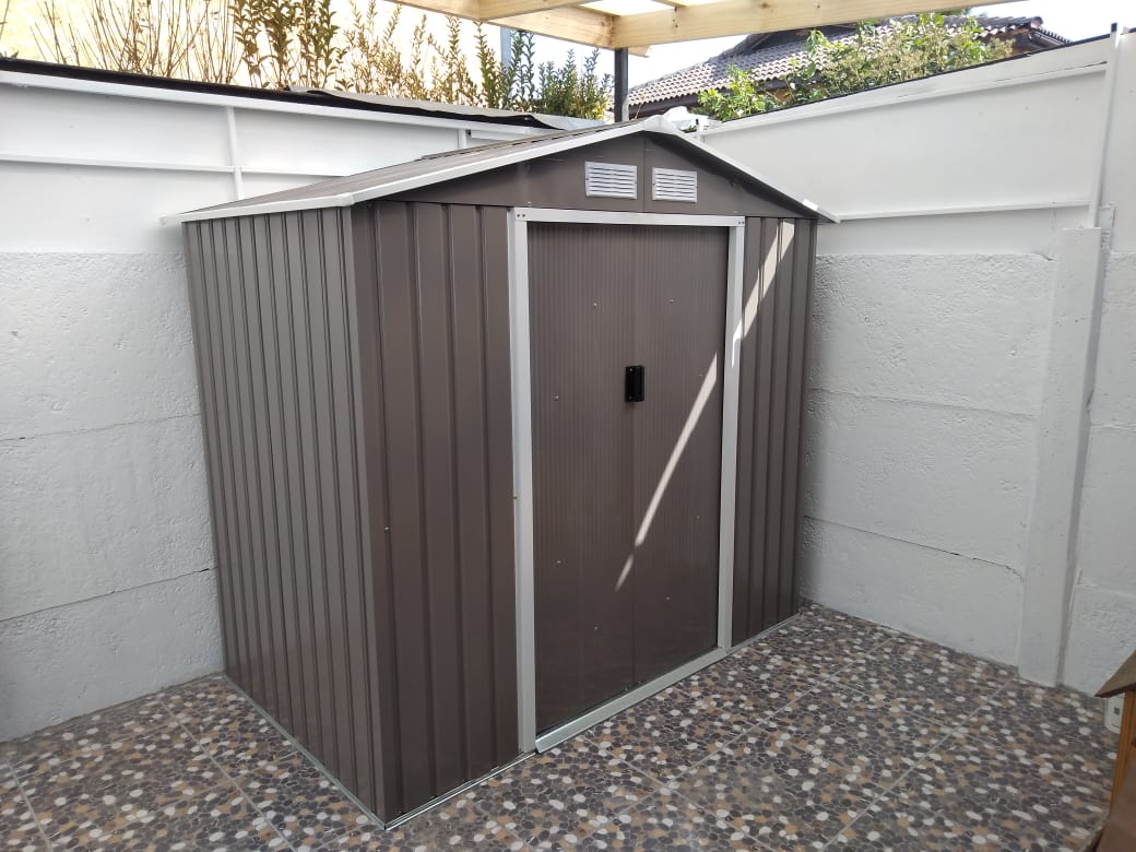 DEPOSITO METÁLICO JARDÍN NEGRO 2.44 m2