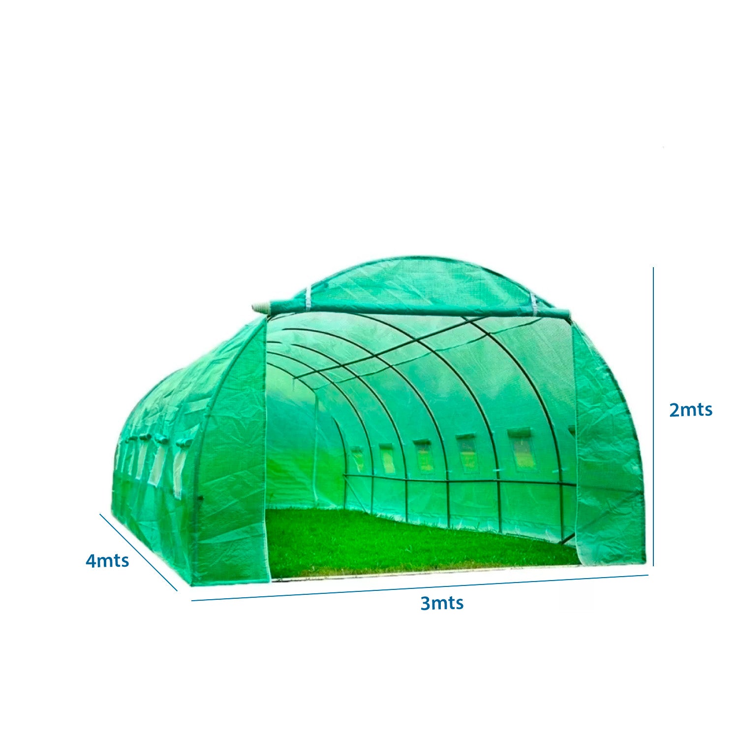INVERNADERO ARMABLE TUNEL 12m² 4x3x2mts