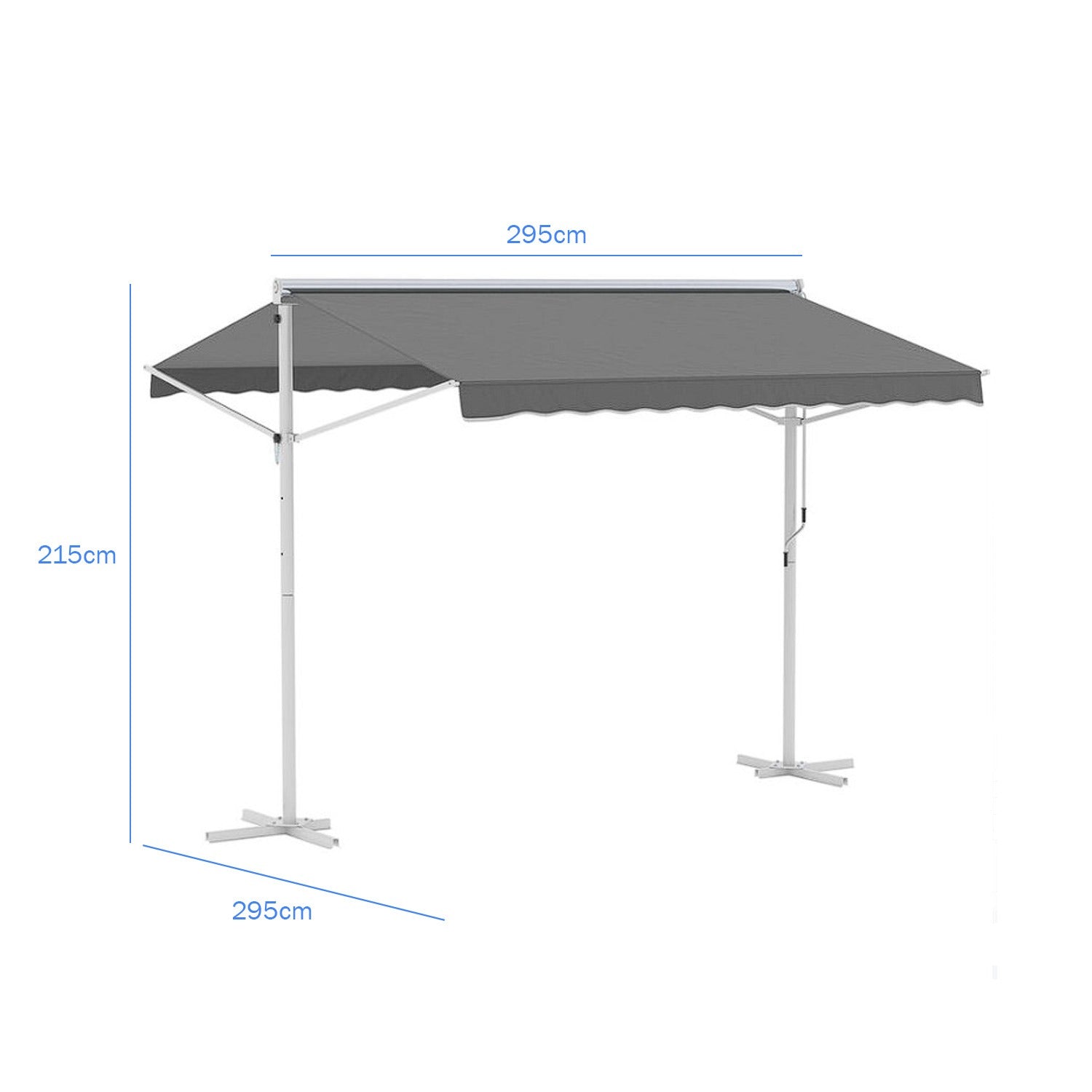 TOLDO AUTOSOPORTADO RETRACTIL 3.0x3.0 mts