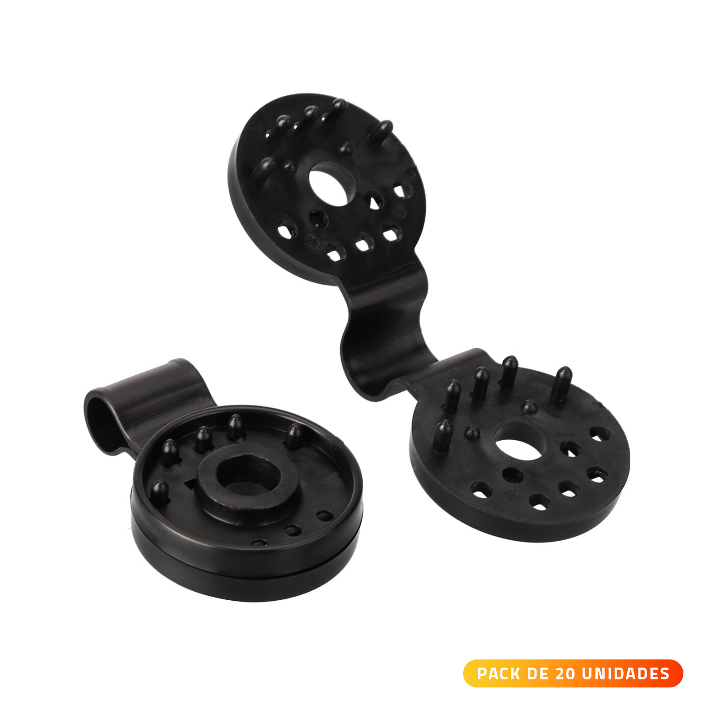 CLIPS PARA MALLA MEDIA SOMBRA (SET 20 UNIDADES)