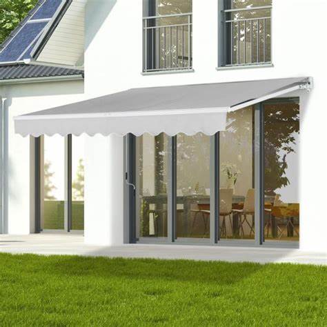 TOLDO BRAZO RETRÁCTIL TERRAZA GRIS 2x1.5mt
