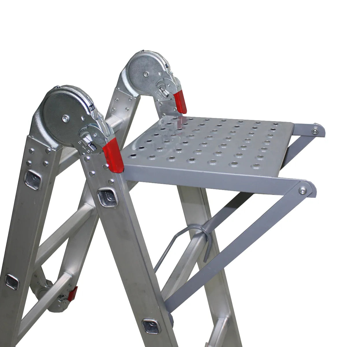 PLATAFORMA DE TRABAJO PARA ESCALERA ALUMINIO MULTIUSO ORIFICIO