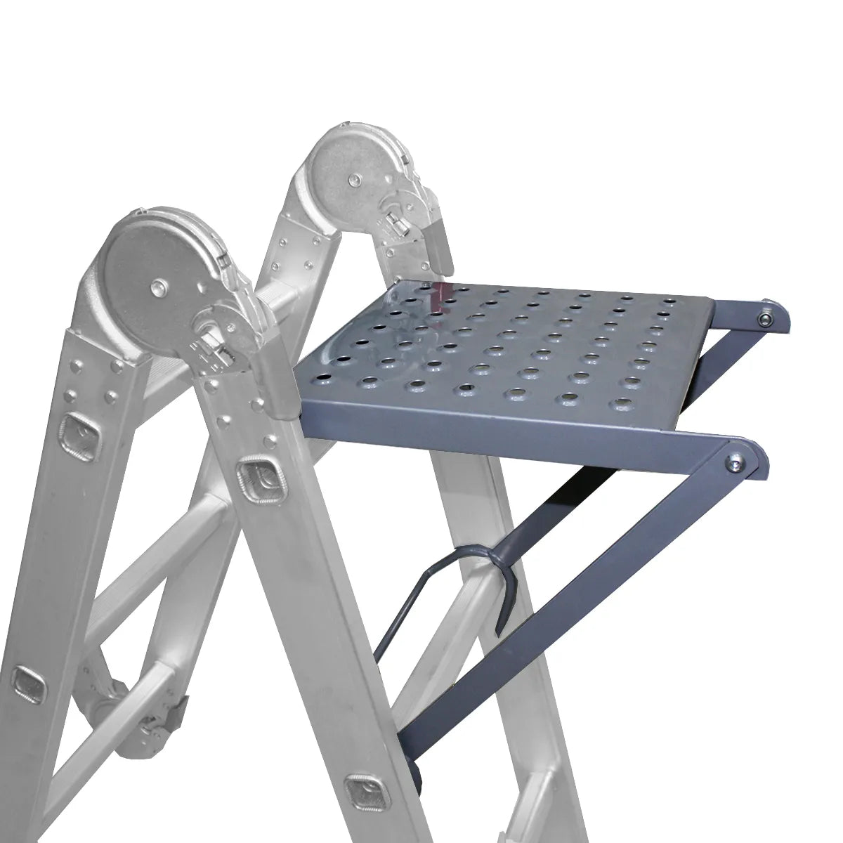 PLATAFORMA DE TRABAJO PARA ESCALERA ALUMINIO MULTIUSO ORIFICIO