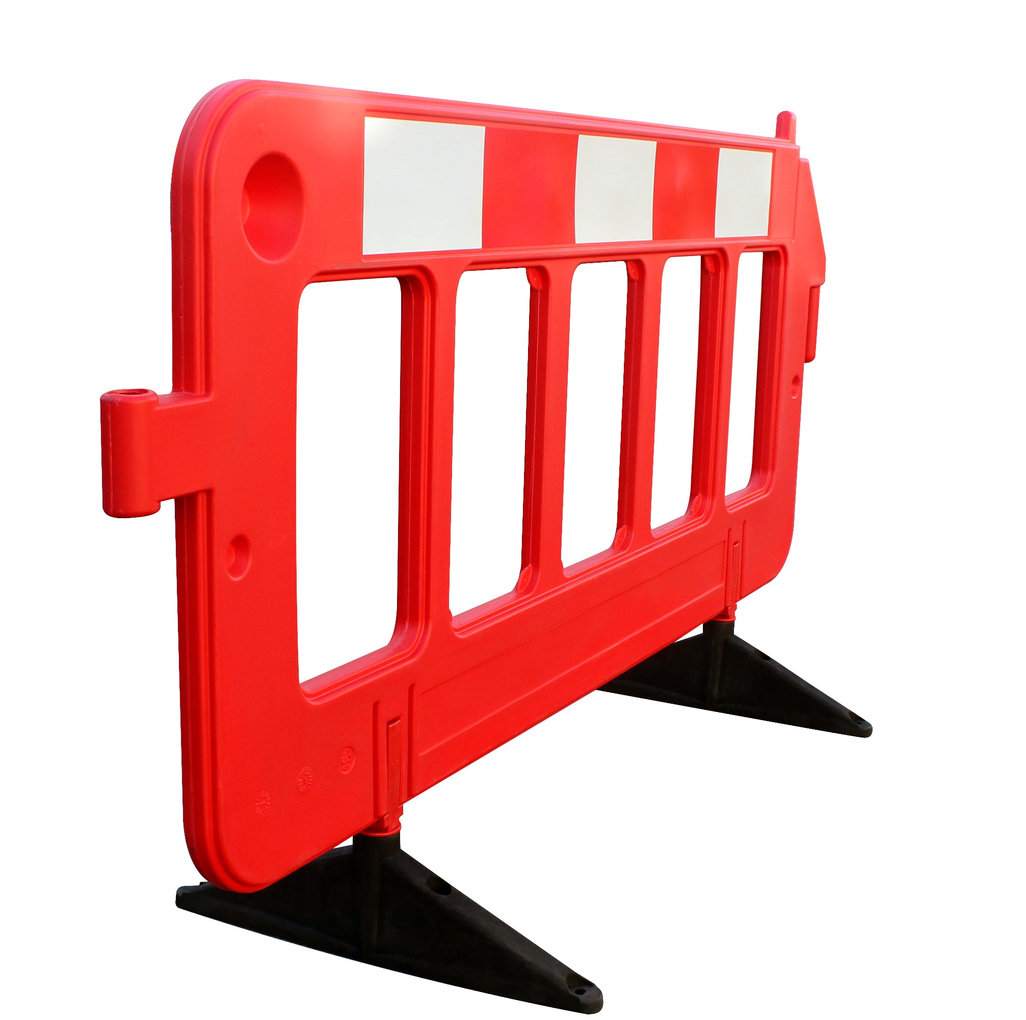 BARRERA PLASTICA DELINEADORA CANALIZADORA PREMIUM 2 MTS ROJA