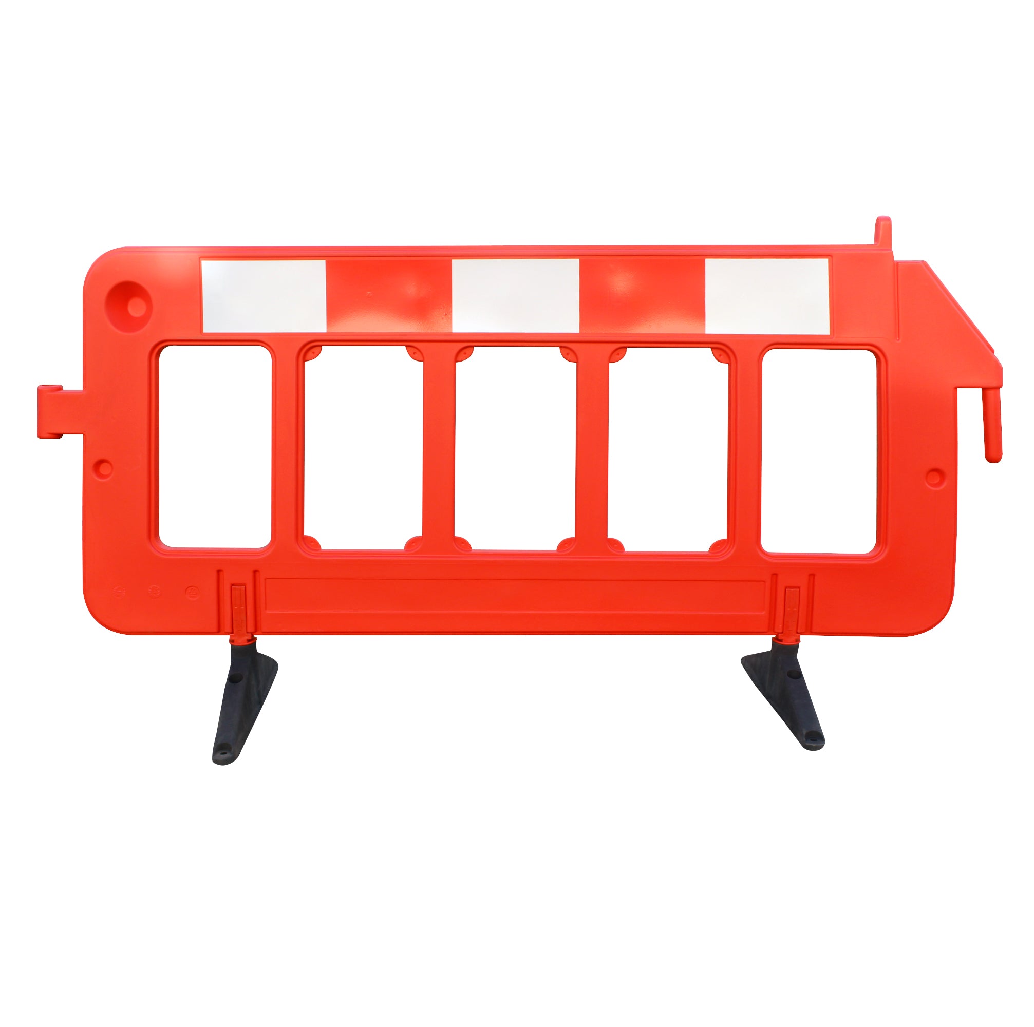 BARRERA PLASTICA DELINEADORA CANALIZADORA PREMIUM 2 MTS ROJA