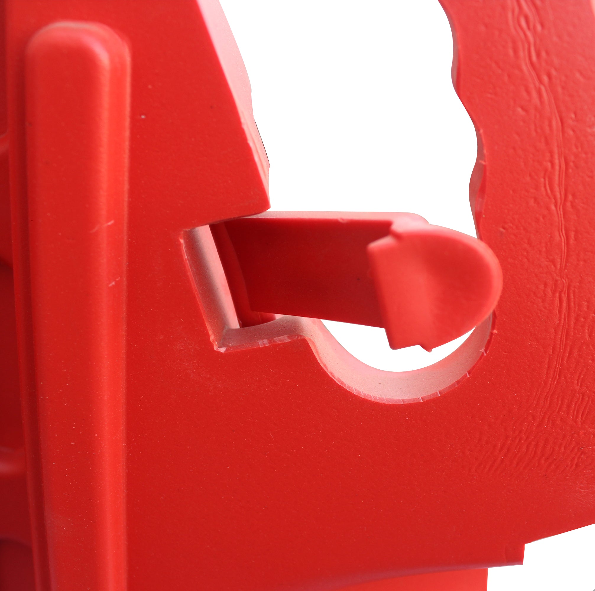 BARRERA CANALIZADORA DELIMITADORA PLASTICA SEGURIDAD EXPANDIBLE 2,35 MTS ROJA