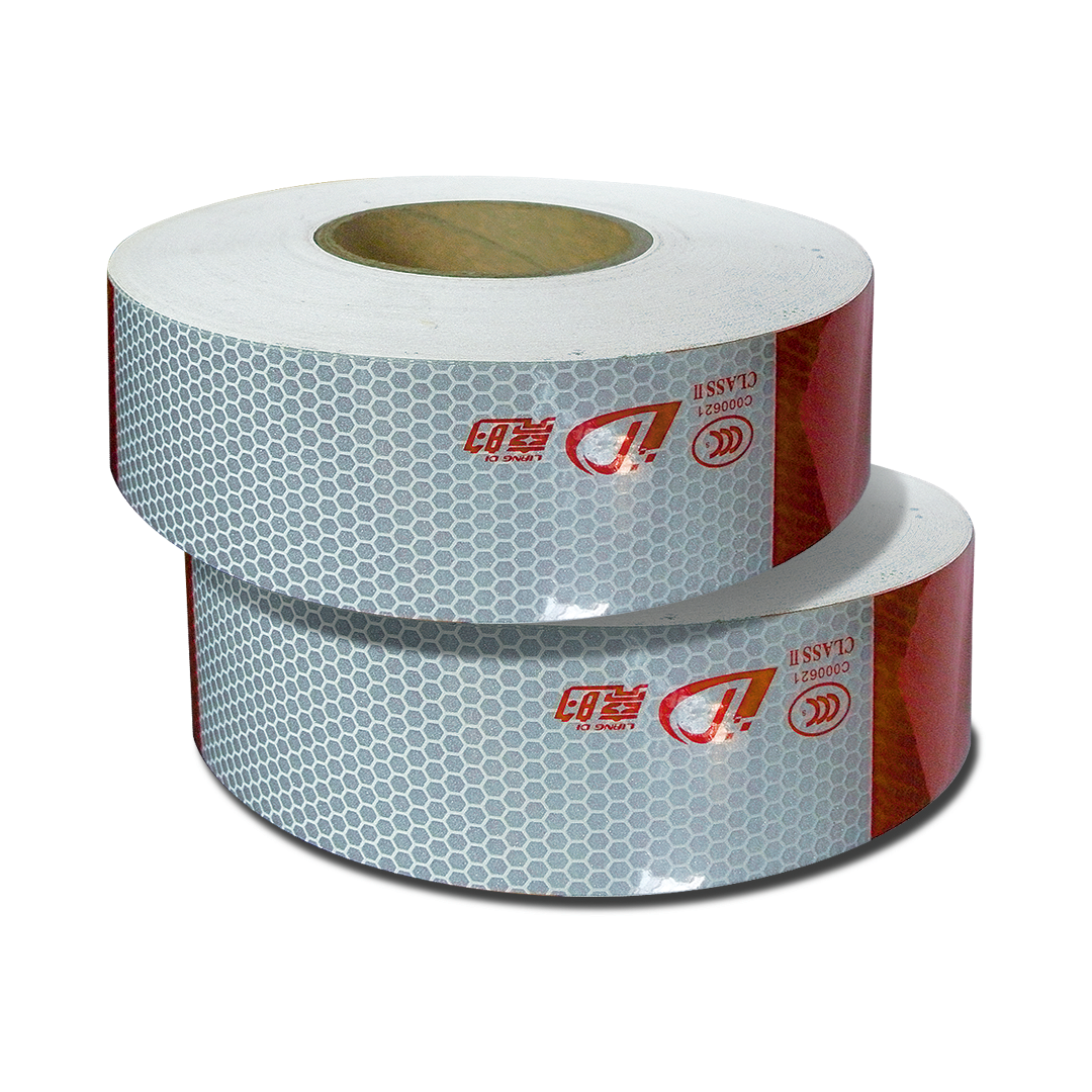 CINTA REFLECTANTE CAMION BLANCA/ROJA 50MMX50M