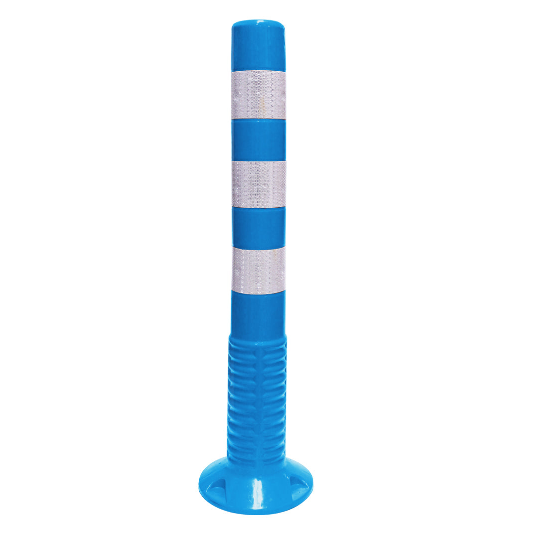 HITO DELINEADOR POSTE TUBULAR VIALIDAD PISO 75 CM AZUL