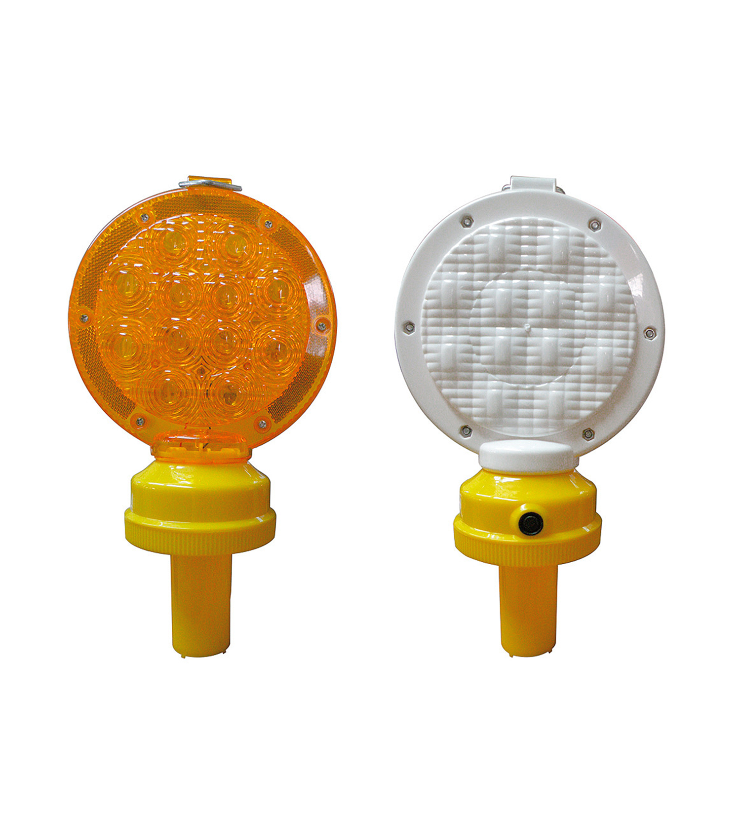 LAMPARA DE ENCENDIDO DESTELLANTE PARA CONO AMBAR-BLANCO