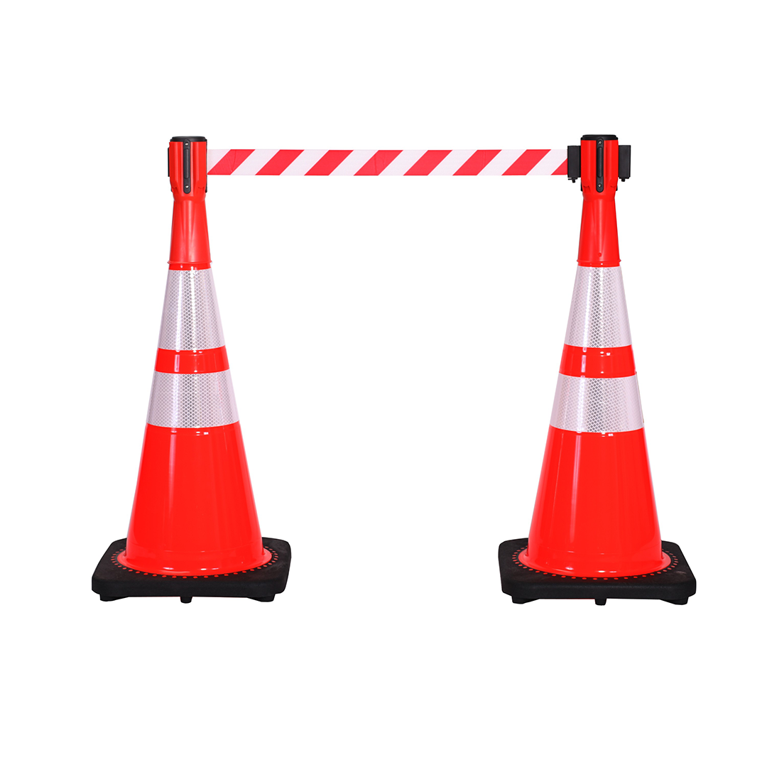 CINTA RETRACTIL BLANCO ROJO