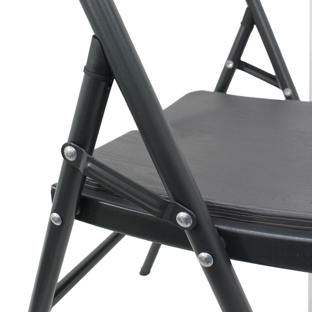 SILLA PLEGABLE QRUBBER GRIS OSCURO/NEGRA
