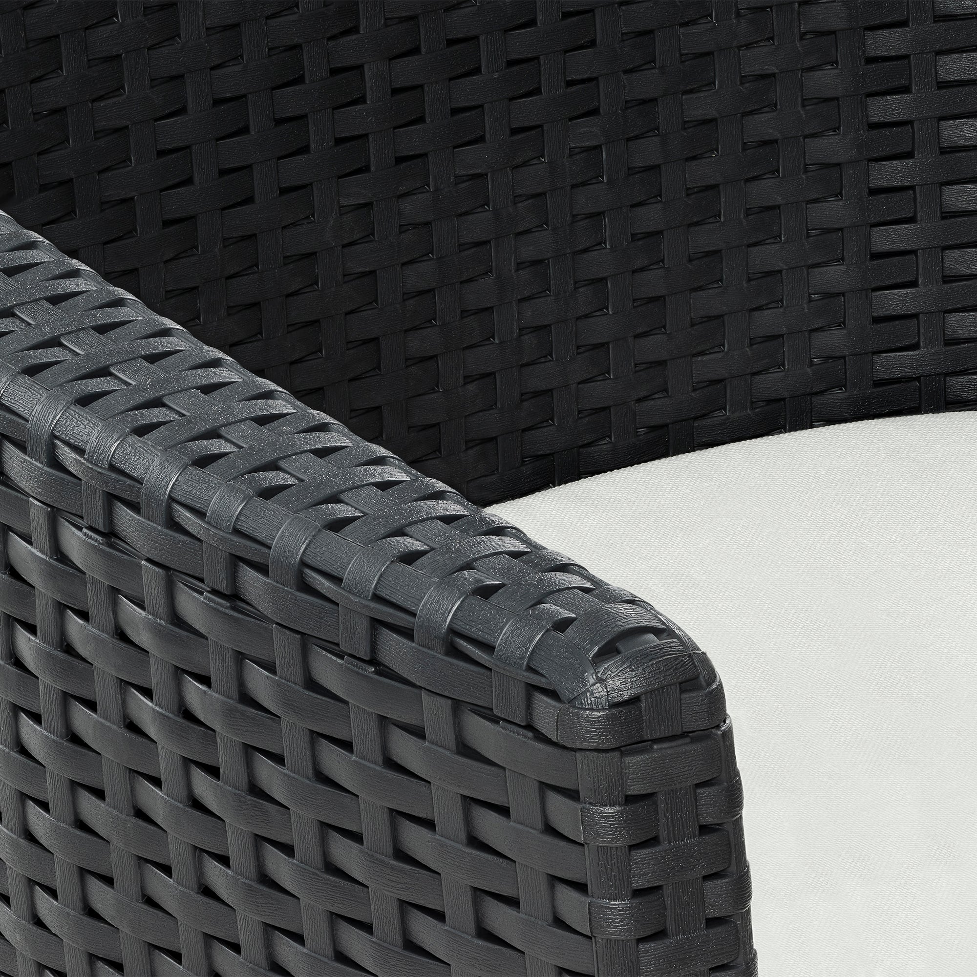 JUEGO LIVING SOFA RATAN CAPRI COMFORT COLOR GRIS GRAFITO