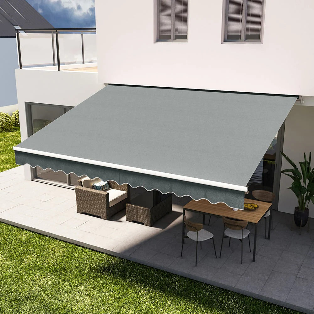 TOLDO BRAZO RETRÁCTIL TERRAZA GRIS 2x1.5mt