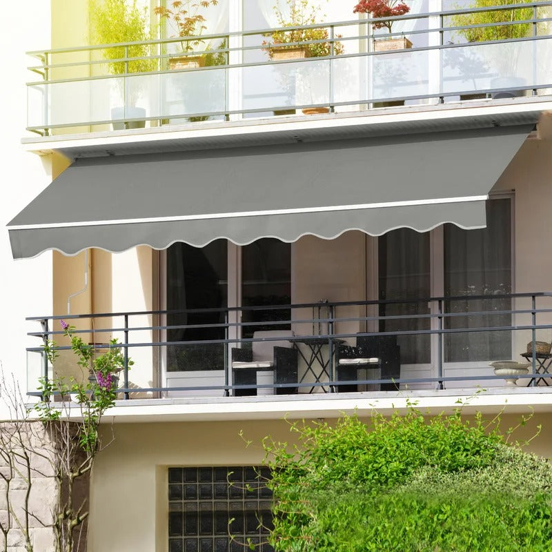 TOLDO BRAZO RETRÁCTIL TERRAZA GRIS 2x1.5mt