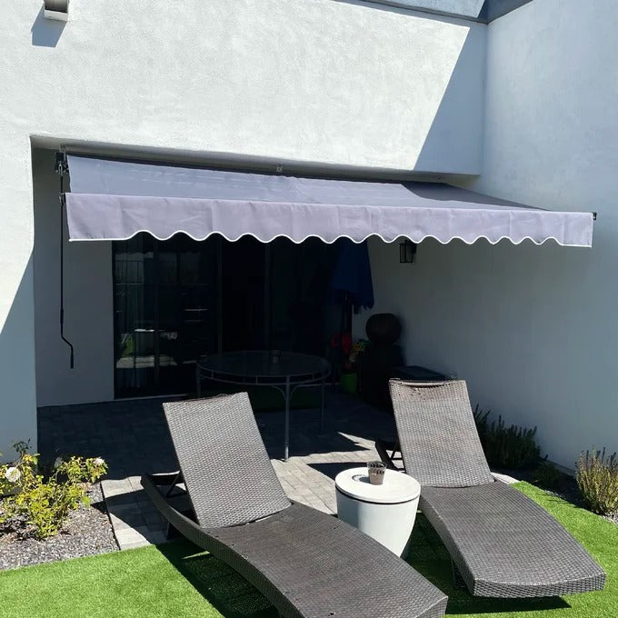 TOLDO BRAZO RETRÁCTIL TERRAZA GRIS 2x1.5mt