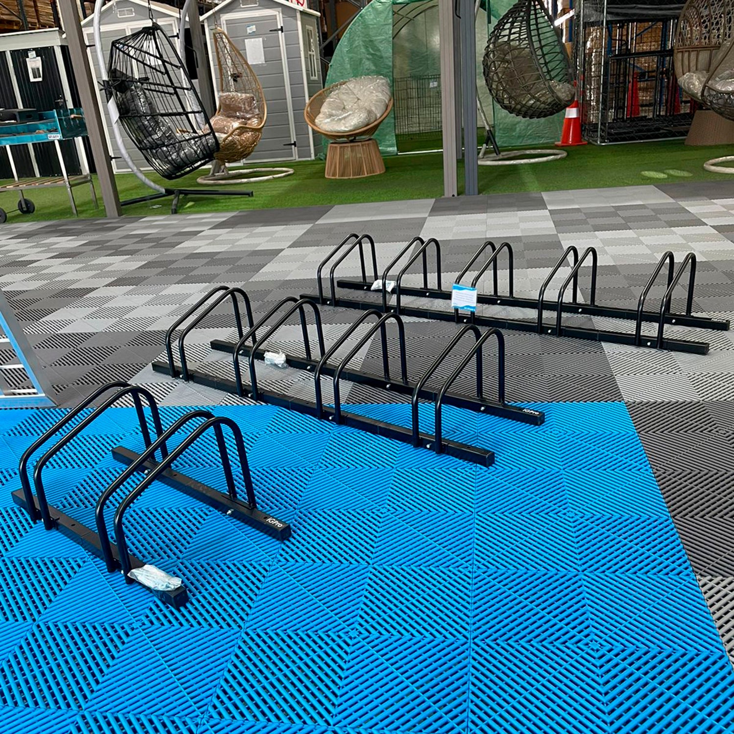 PORTABICICLETAS METÁLICO 3 BICICLETAS