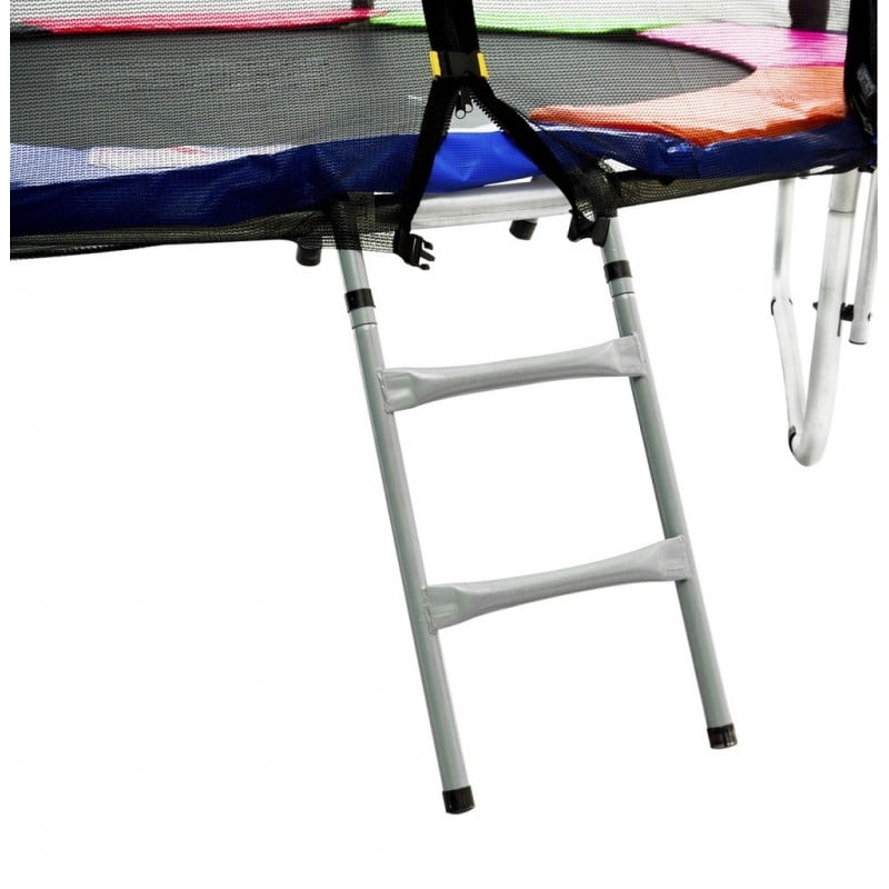 CAMA ELÁSTICA CON MALLA PROTECCIÓN Y ESCALERA 1.8 mt 6FT