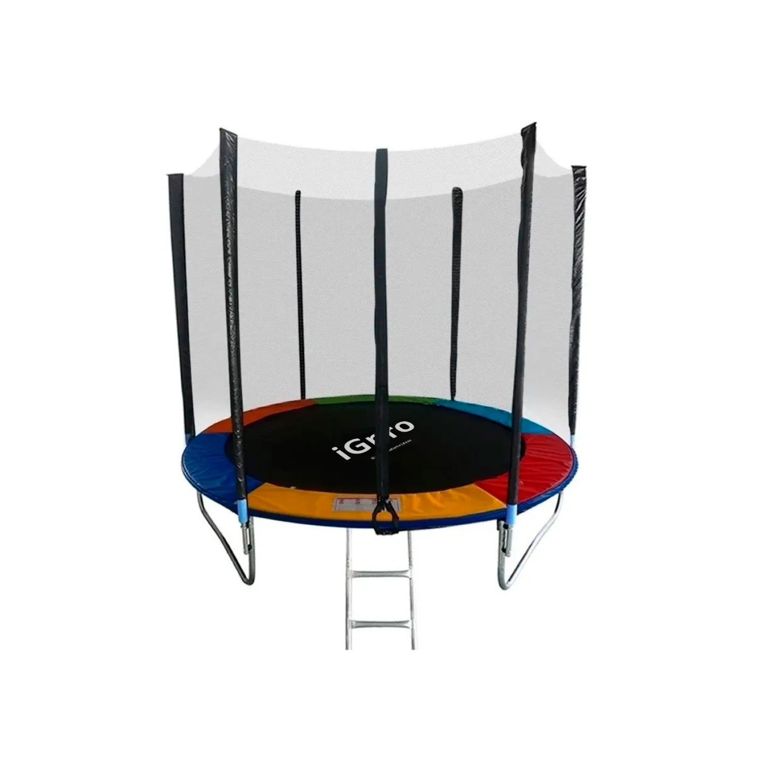 CAMA ELÁSTICA CON MALLA PROTECCIÓN Y ESCALERA 2.4 mt 8FT