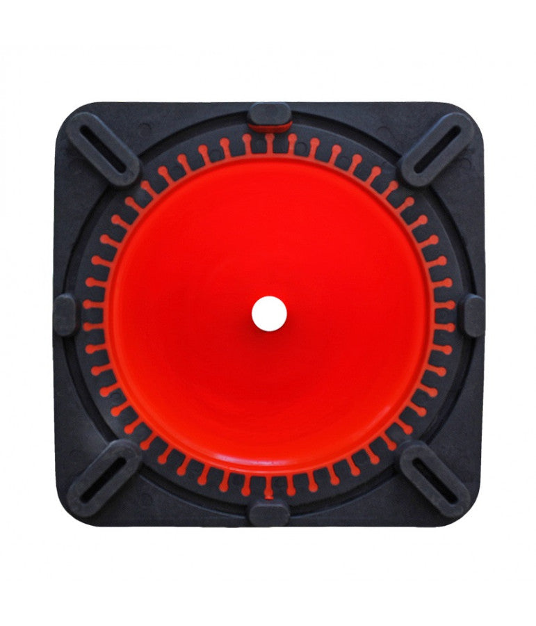 CONO PVC REFLECTIVO TRANSITO RUTA SEÑALIZACION 70 CM BASE CAUCHO