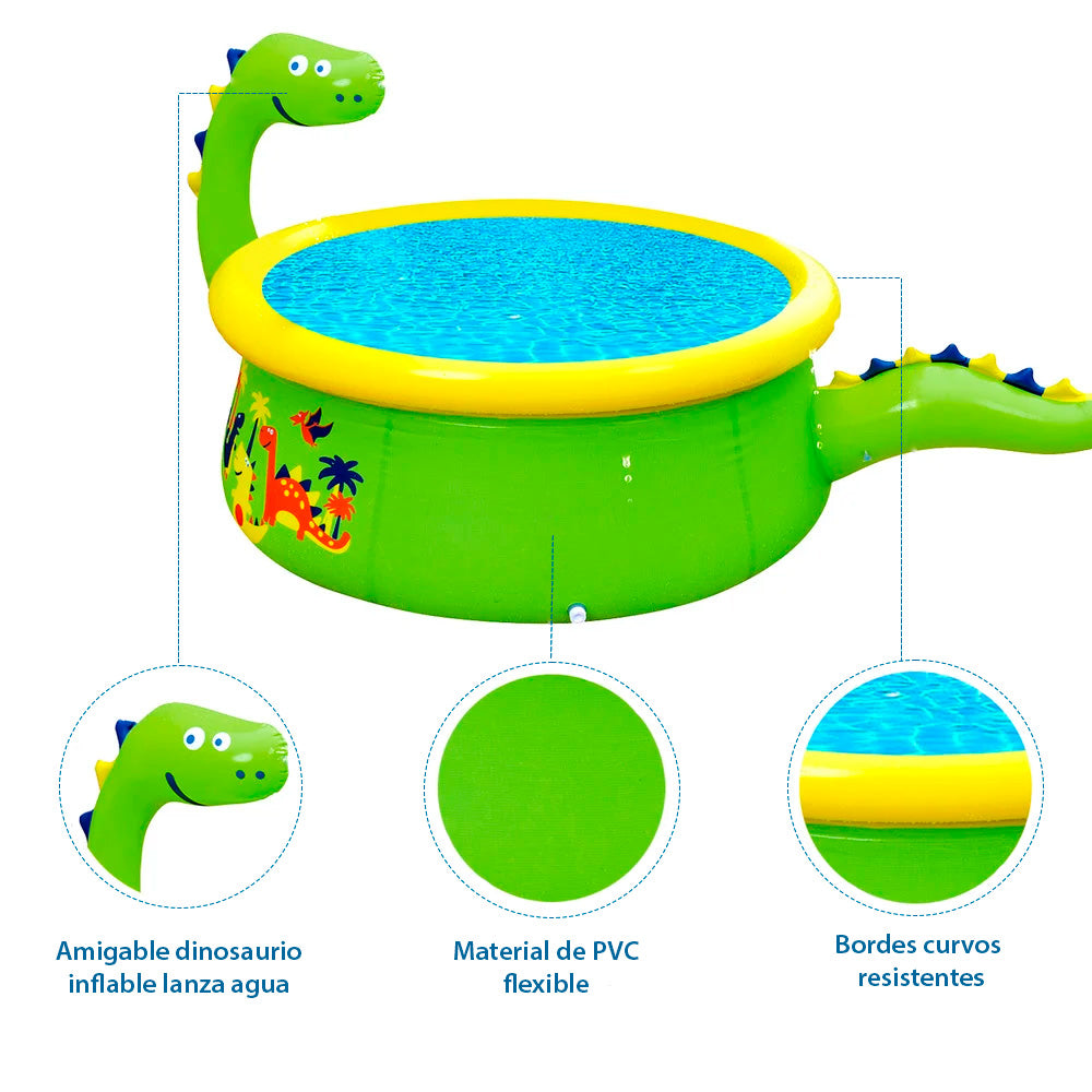 PILETA INFLABLE DINOSAURIO