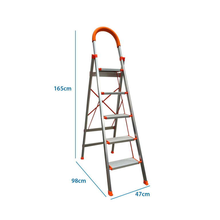 ESCALERA ALUMINIO DOMESTICA 5 PELDAÑOS