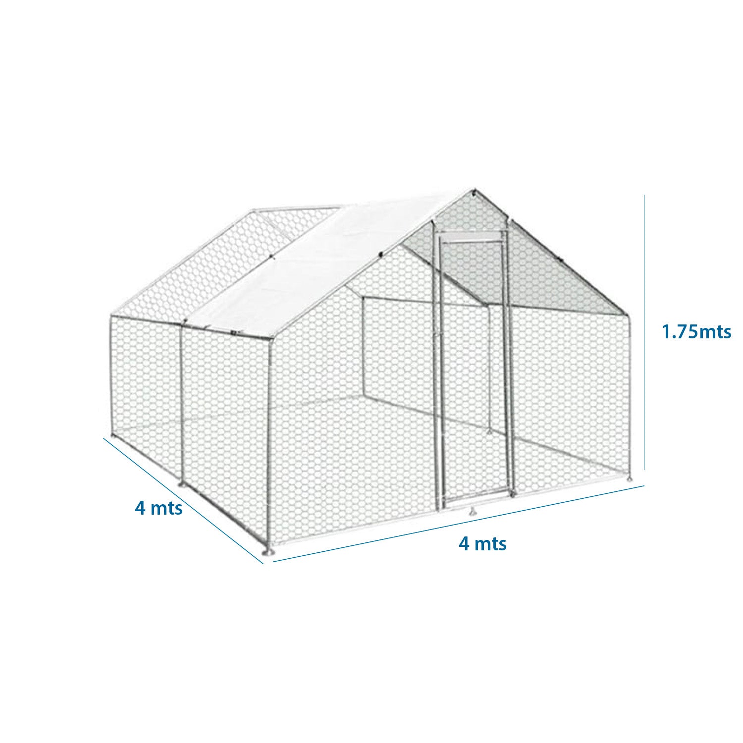 GALLINERO ACERO GALVANIZADO 4x4mt