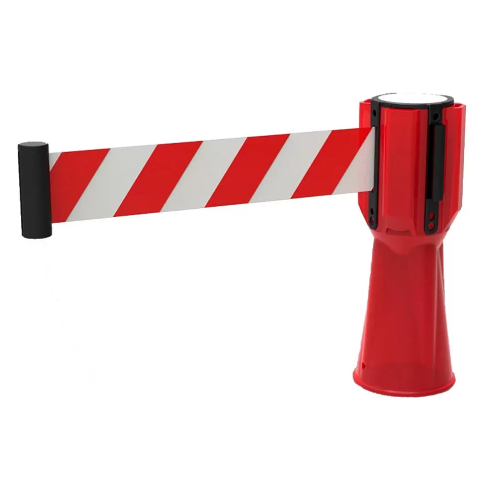 CINTA RETRACTIL BLANCO ROJO