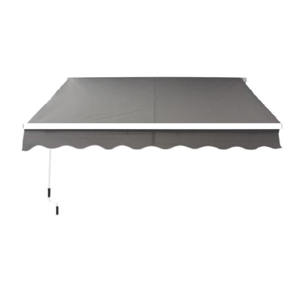 TOLDO BRAZO RETRÁCTIL TERRAZA GRIS 4x2.5 mts